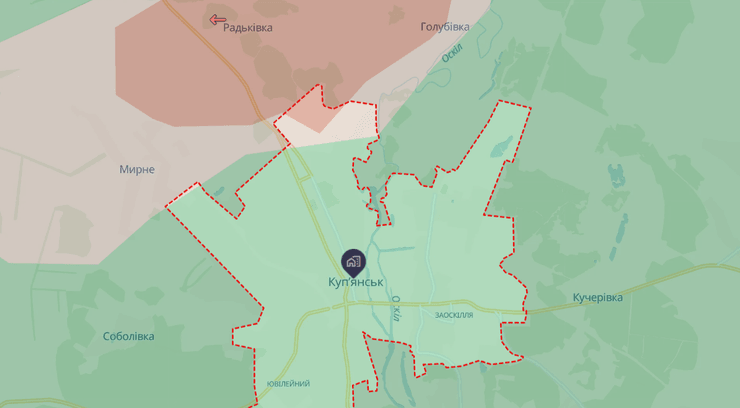 купянск на карте DeepState обстановка