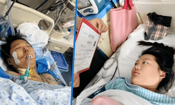 В Китае девушка впала в кому из-за болезни сердца