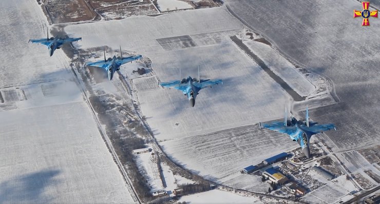 ВСУ, украинская тактическая авиация, учения авиации Воздушных Сил ВСУ, поражение танковых колонн