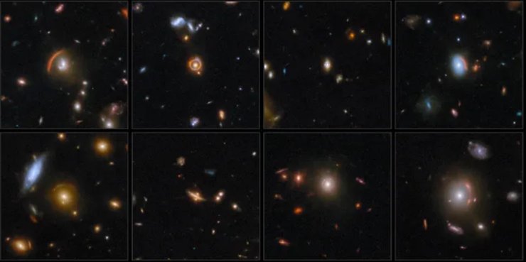 галактики кільце Ейнштейна гравітаційне лінзування телескоп Вебб