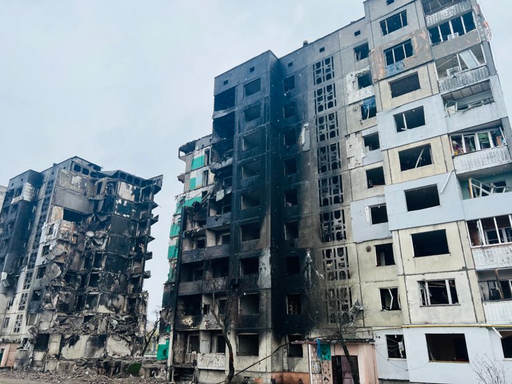 бородянка, разрушения,