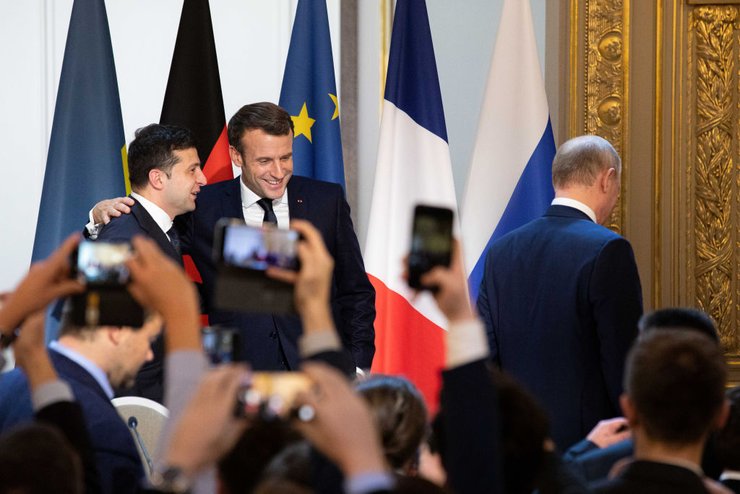 зеленский, макрон, нормандский саммит
