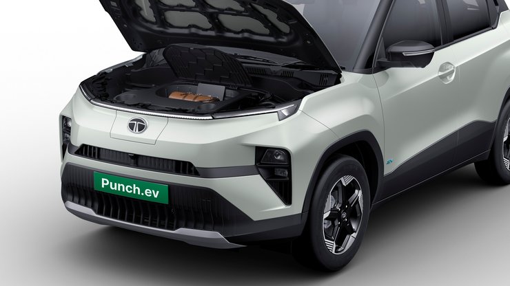 багажник Tata Punch EV, Tata Punch EV 2024, Tata Punch, электромобиль Tata, кроссовер Tata, новая Tata Punch