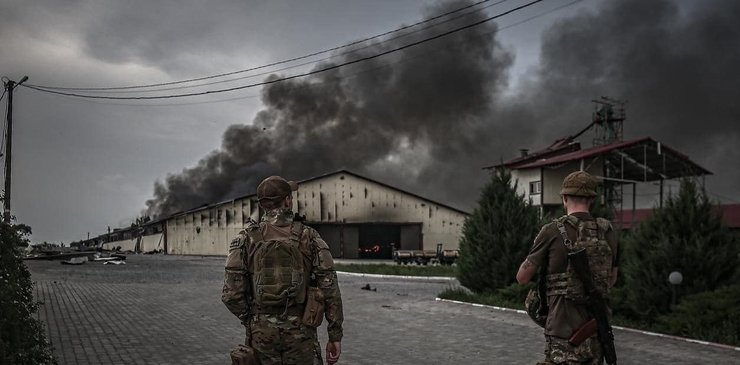 поле боя в украине