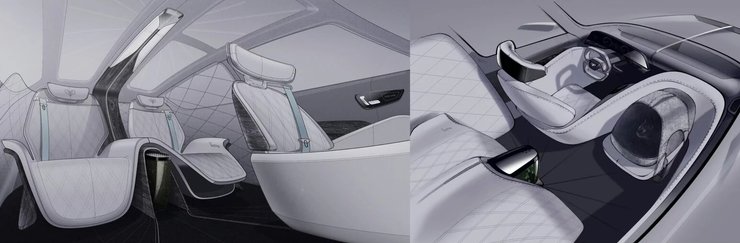 салон Qoshqar GT Vision 1, спортивный автомобиль, казахский автомобиль, казахский электромобиль