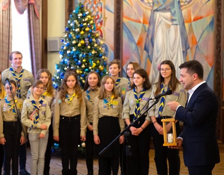Zelensky with children