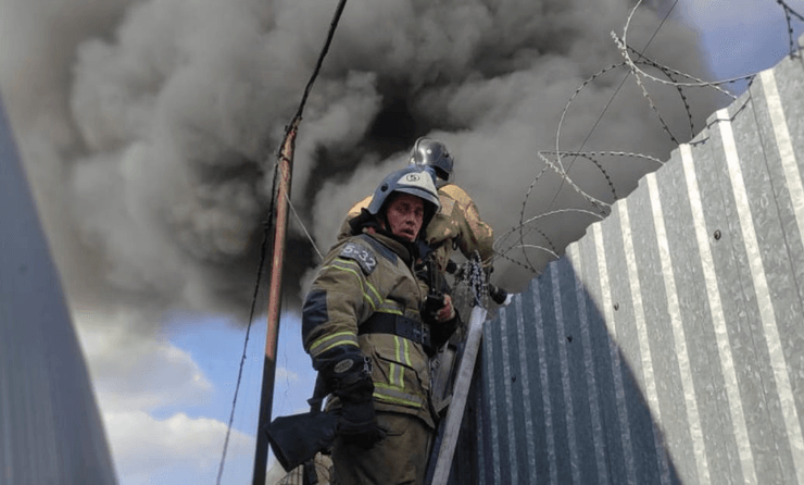 пожар, спасатель