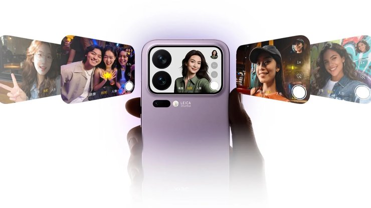 Камера через дополнительный экран Xiaomi 17 Pro Max