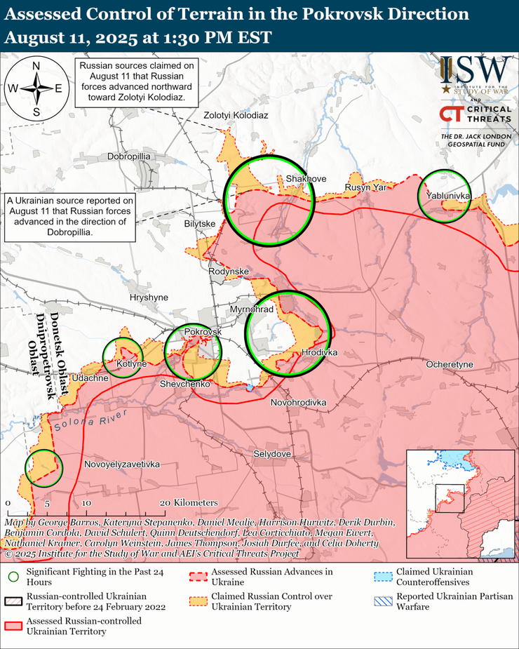 Аналітики ISW оцінили прорив в напрямку Добропілля