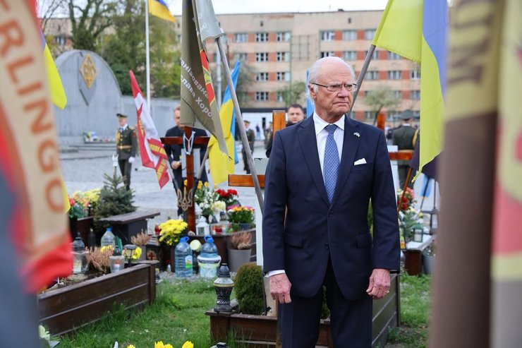 Король Швеції Карл XVI Густав, президент України, Володимир Зеленський