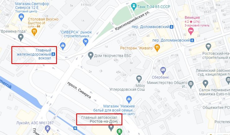 ростов, ростов на дону, карта ростов