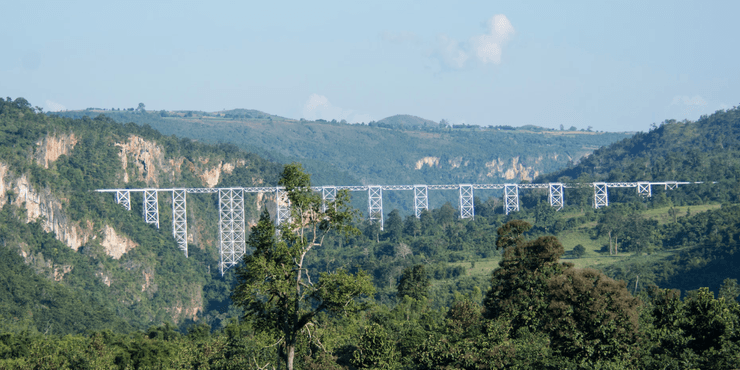 м'янма міст Гоктейк між містами