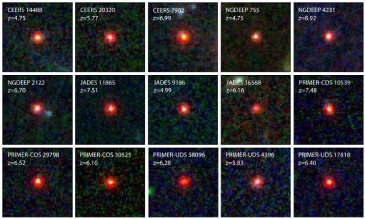 маленькие красные точки космос