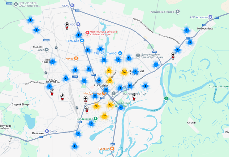 Водопроводные колонки в Чернигове