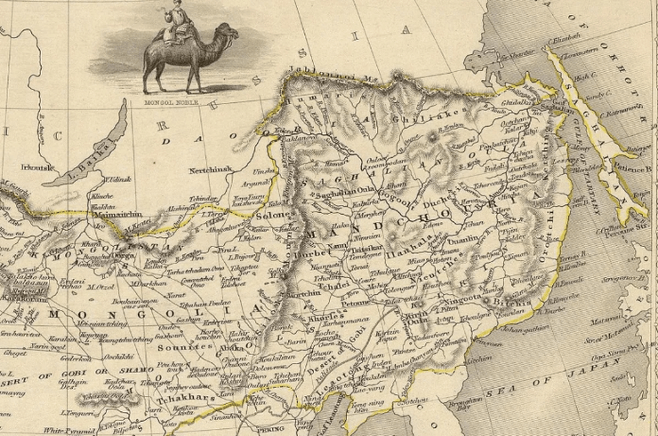 Джон Таллис, карта Джона Таллиса, карта 1851 года