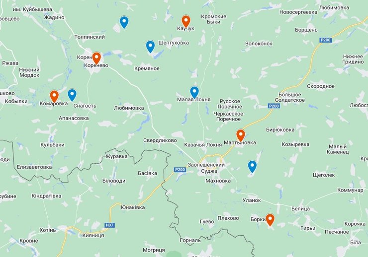 Прорыв в Курской области, 22 августа, карта, ISW, Суджа, Мартыновка