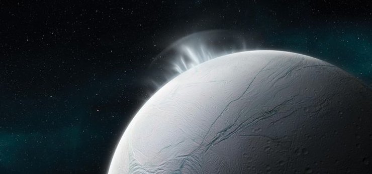 Энцелад, поверхность, шлейфы