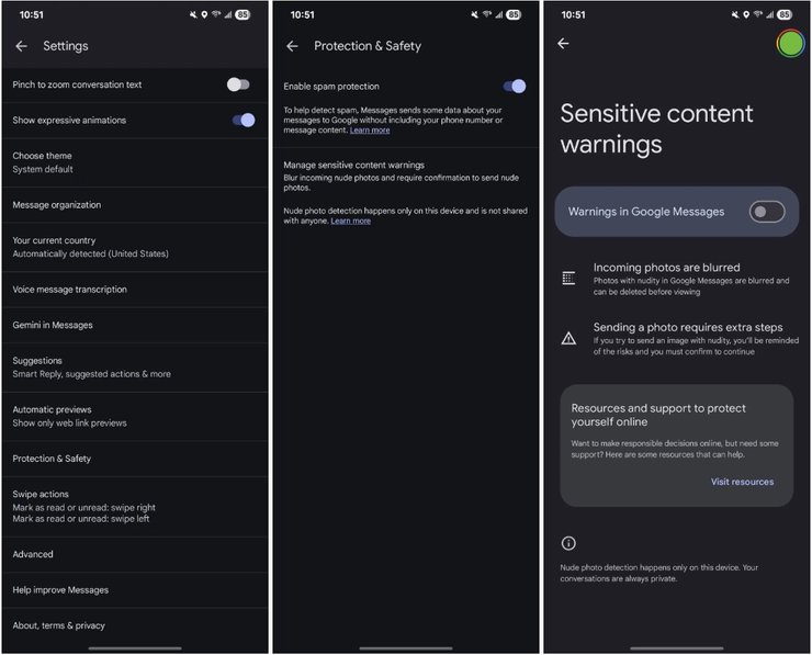 Google сообщения