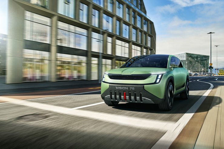 Skoda Vision 7S, Электромобиль Skoda, кроссовер Skoda, кроссовер Skoda