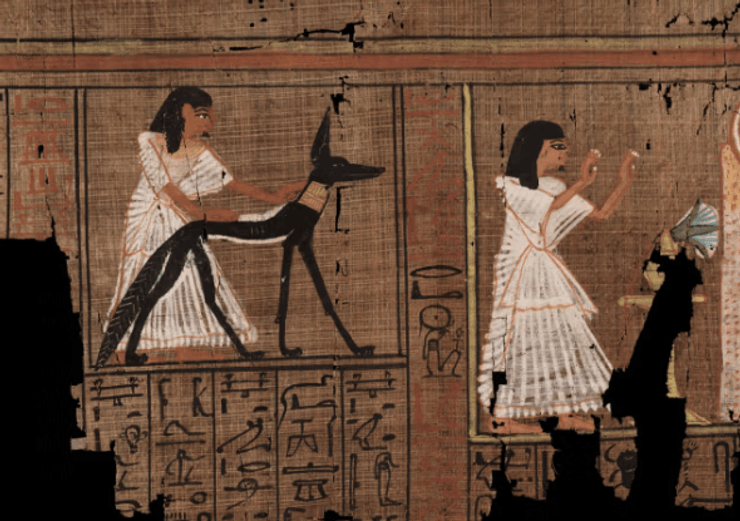 Пигмент обнаружили возле фигуры шакала