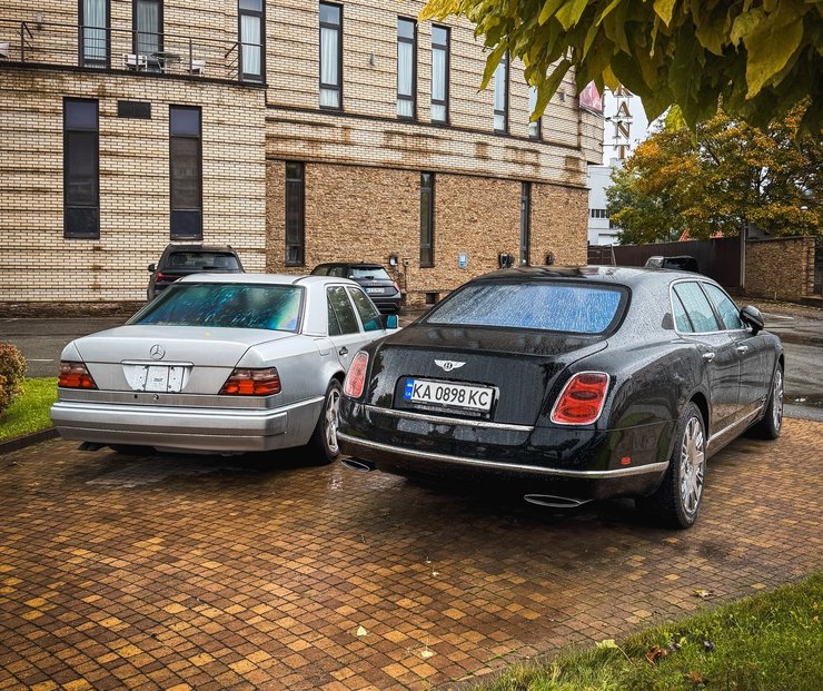 мерседес 124 и бентли