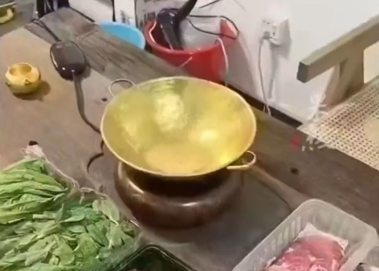 Женщина готовит блюда в золотой кастрюле, как от этого меняется вкус блюд, детали, все подробности истории