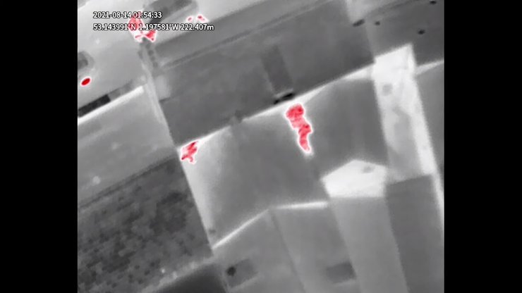 грабители, дрон, тепловизор