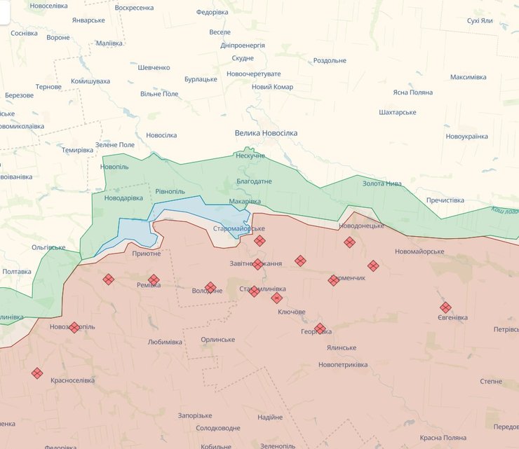 карта война в украине