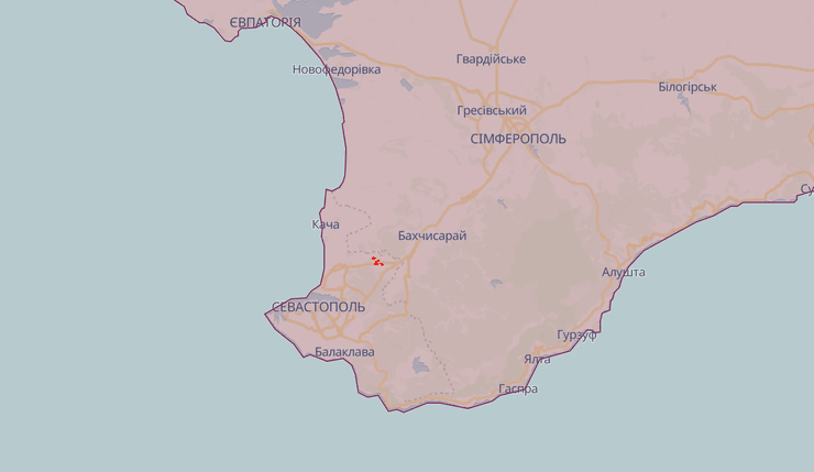 Село Верхнесадовое, Верхнесадово, карта боевых действий