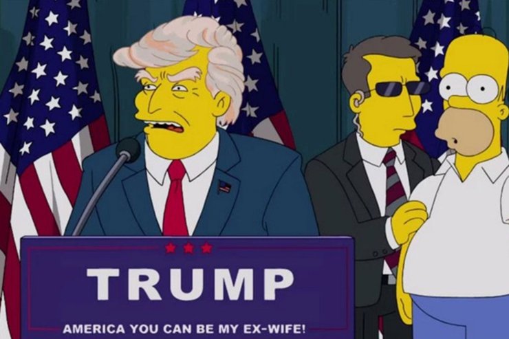 симпсоны, дональд трамп