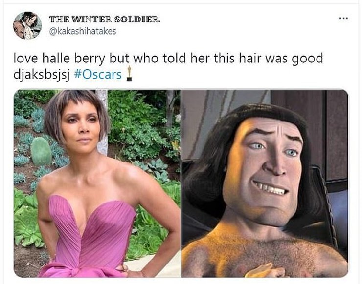 Холли Берри, прическа, мем