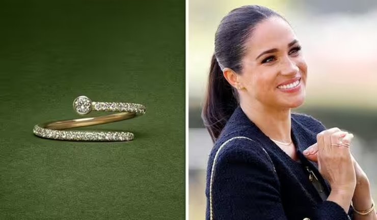 Меган Маркл, кольцо, украшение, Tennis Pinky Ring, ювелирное изделие, тайный посыл, скрытый смысл, герцогиня Сассекская