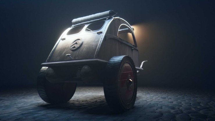 авто из фильма астерикс и обеликс, астерикс и обеликс, колесница астерикса, авто астерикса, Citroen астерикса