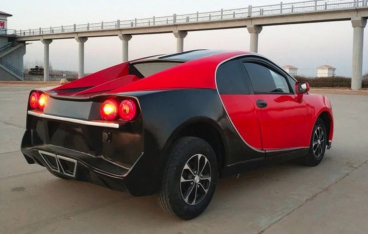 Копія Бугатті, клон Бугатті, копія Bugatti, Bugatti Veyron, китайська копія Бугатті, китайський електромобіль