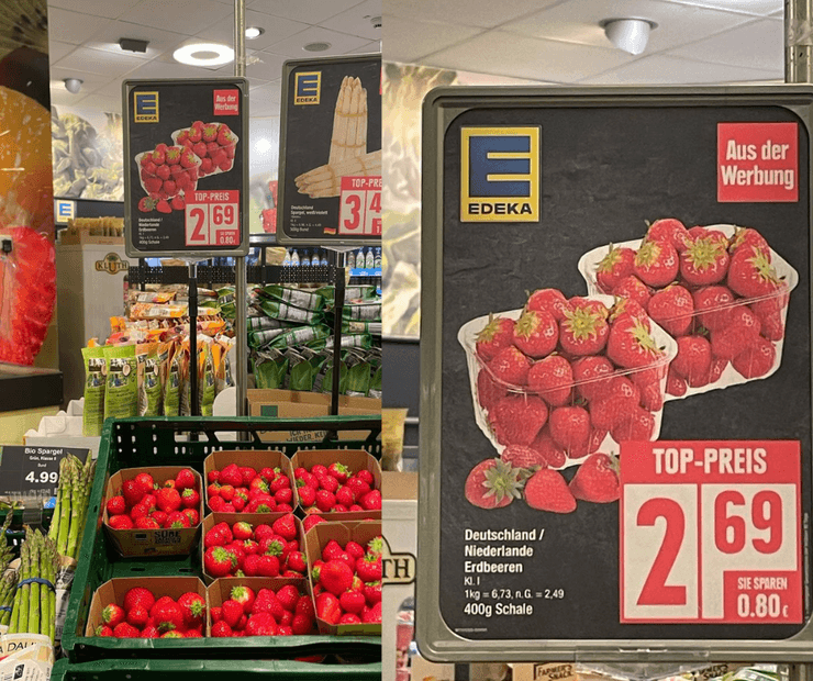 В Берліні полуницю у супермаркетах продають за 2,69 євро