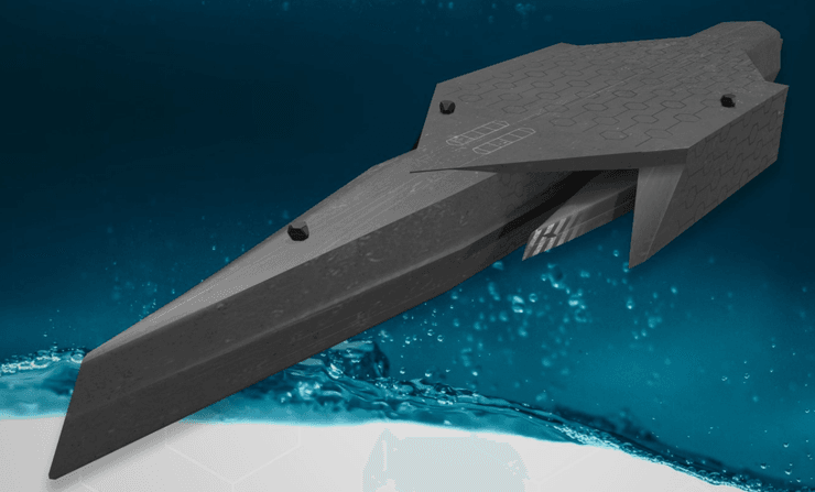 Концепт-арт автономного штурмового підводного човна майбутнього