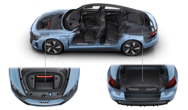 електромобіль, ауді, фото, e-tron GT, багажники