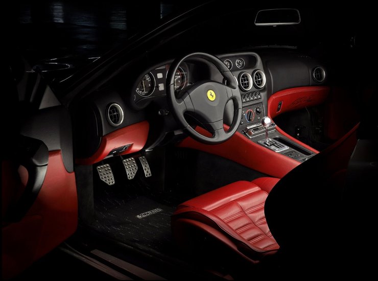 салон феррарі 550, Ferrari 550, Ferrari 550 Maranello, Міхаель Шумахер, Ferrari Шумахера, суперкар Ferrari