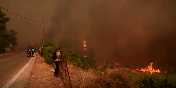 Пожар в Греции