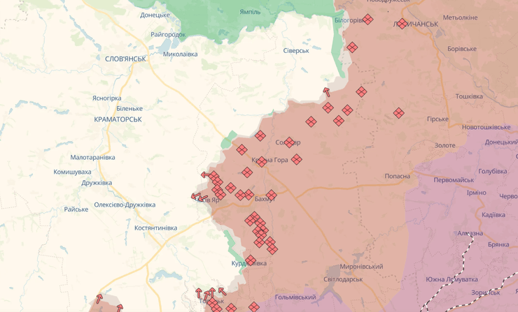 Краматорський напрямок, Часів Яр, 17 травня, ситуація на фронті, ситуація на Донбасі, DeepState