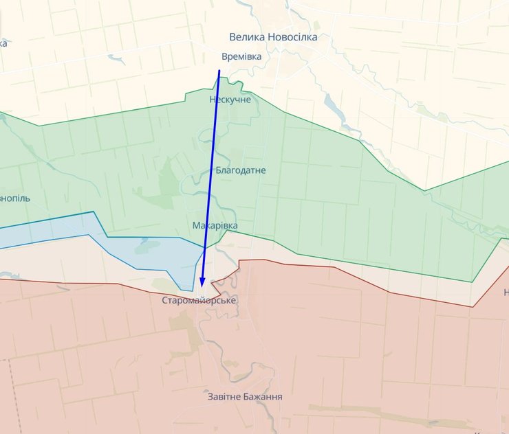 Ситуация возле Старомайорского
