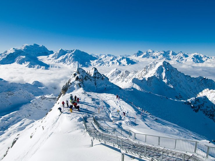 альпи район чотири долини