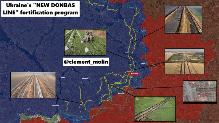 Як проходить лінія фортифікацій за Слов'янськом