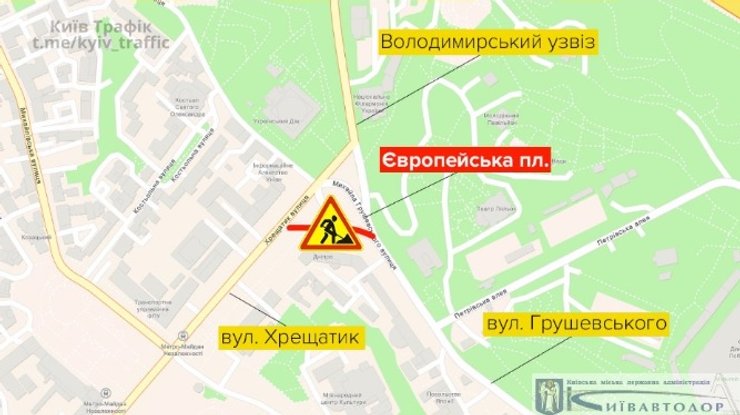 Европейская площадь, дороги, Киев, транспорт, ремонт, киевавтодор
