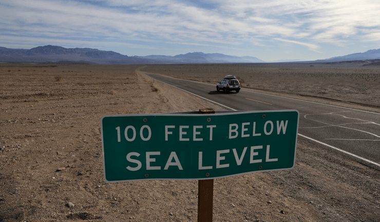 Долина Смерти, дюна, пустыня, аномальная жара, самое жаркое место на планете, экстремальная жара, по Фаренгейту