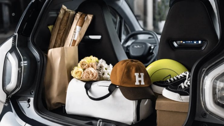 багажник XEV Yoyo Pro, электромобиль XEV, новый XEV Yoyo Pro, новый XEV Yoyo Pro