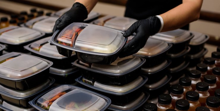 еда, ресторан, контейнеры с едой