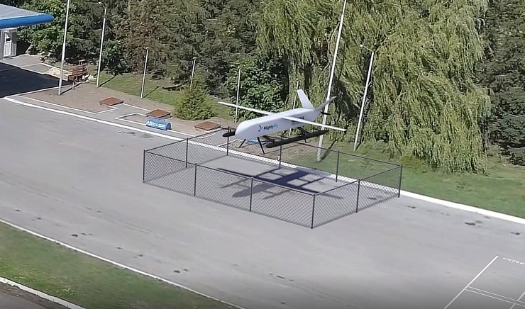 взлет дрона, посадка дрона, дрон, грузовой дрон Cento