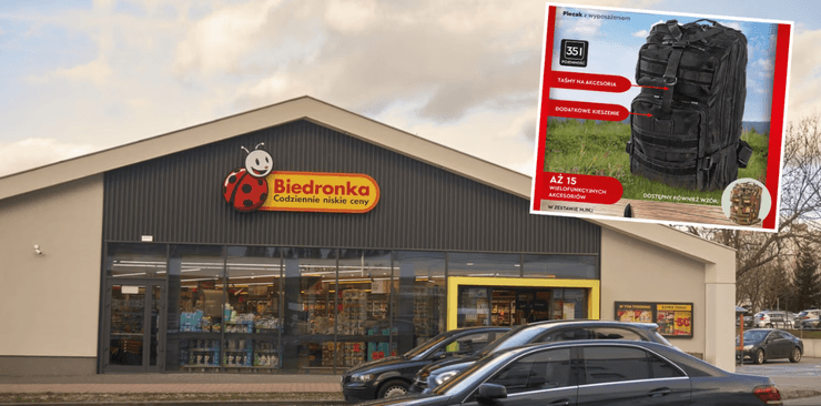 рюкзак, тривожний рюкзак, Biedronka