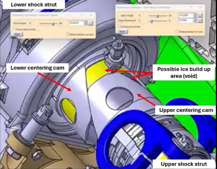 F-35 деталь стойки шасси